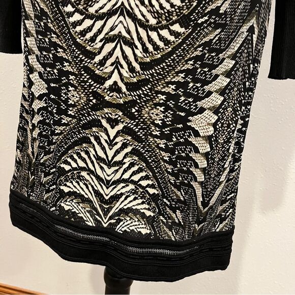 ROBERTO CAVALLI Multicolor Snake Pattern Turtle Neck Dress 44 Bodycon - Picture 6 of 14